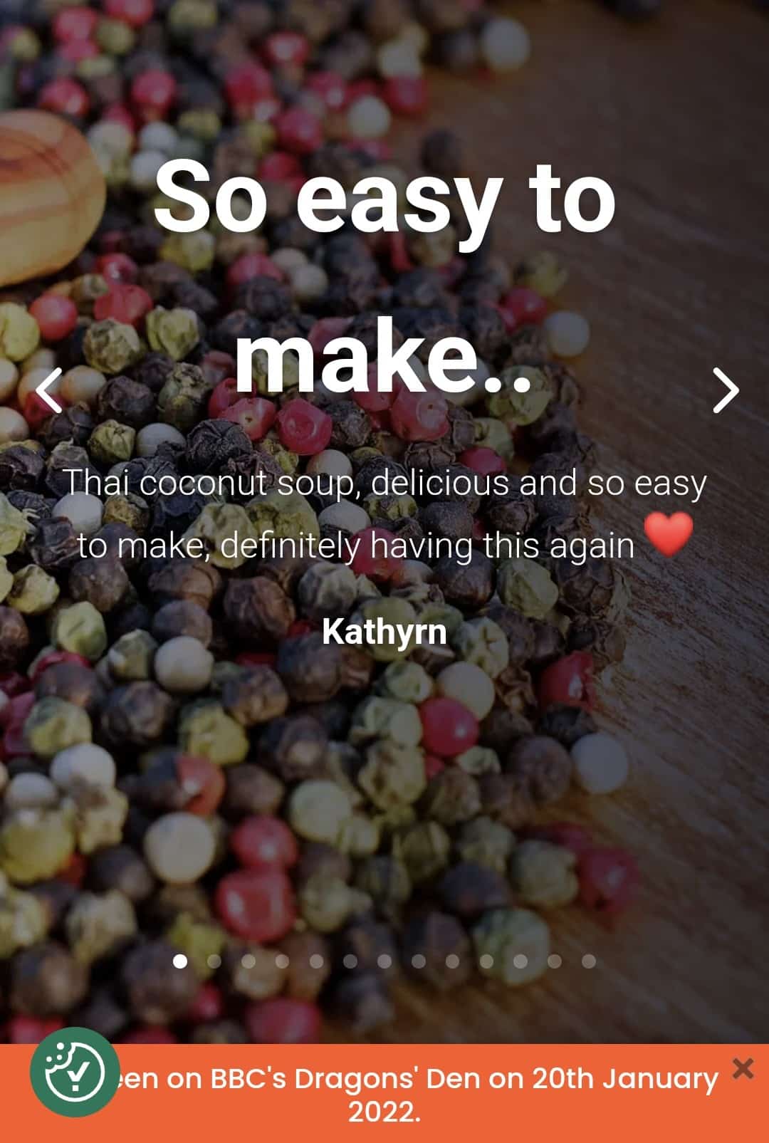 Customer Review on Crafty Cook Website