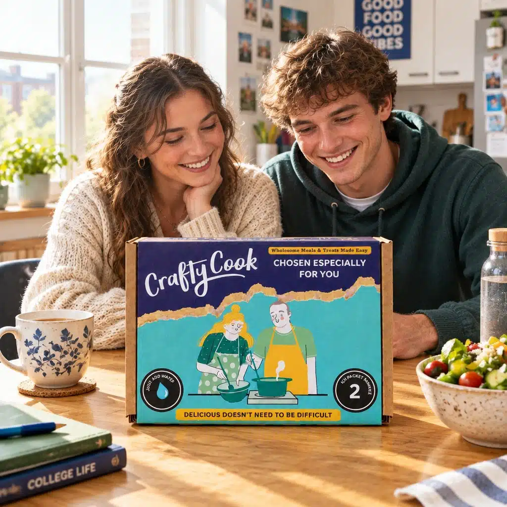 Crafty Cook Subscription Box Just for Two. 3 tubes of savoury meals each making 2 servings
