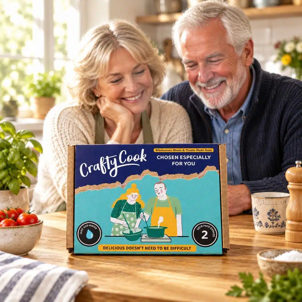 Crafty Cook Subscription Box Just for Two. 3 tubes of savoury meals each making 2 servings