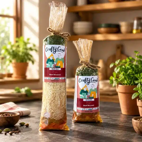 by Crafty Cook. Meal kits made for easy fuss free cooking