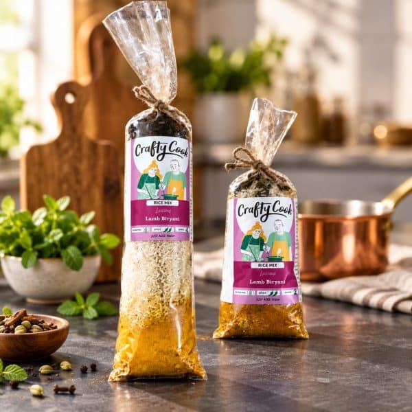Lamb Biryani Rice Mix by Crafty Cook. Meal kits made for easy fuss free cooking