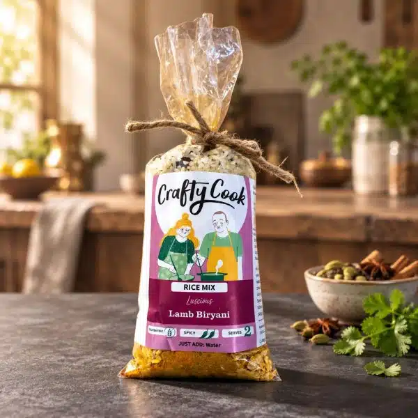 Lamb Biryani Rice Mix by Crafty Cook. Meal kits made for easy fuss free cooking