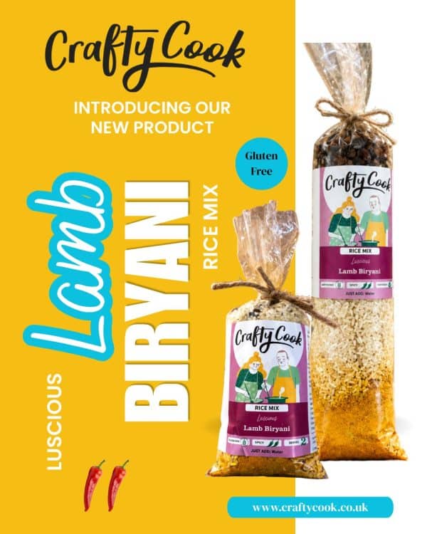 Lamb Biryani Rice Mix by Crafty Cook. Meal kits made for easy fuss free cooking